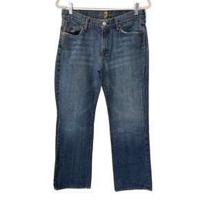 7 For All Mankind Slight Flare Bootcut Jeans Size 30 Blue T520061U-061U USA Made